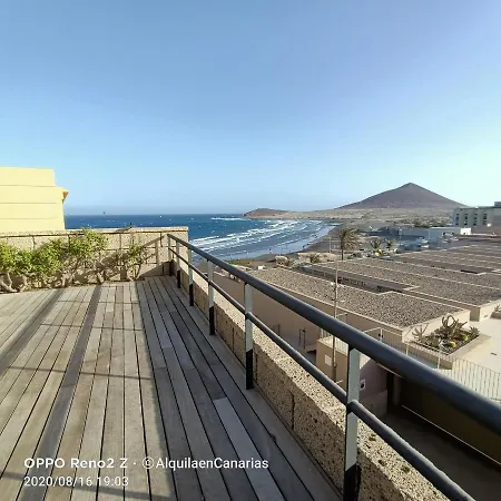 Alquilaencanarias Spectacular Terrace And Sea Views A 別荘 エル・メダノ